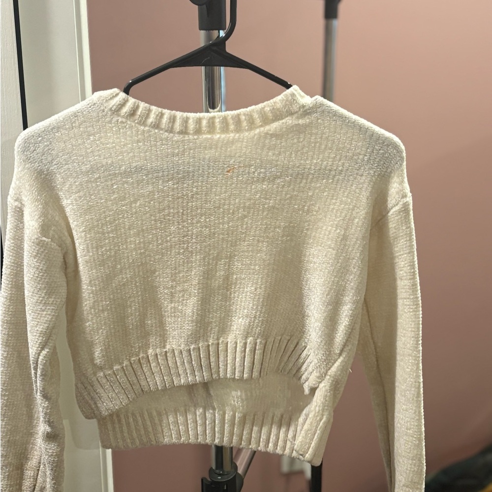 Pink Republic Cream Crew Neck Sweater